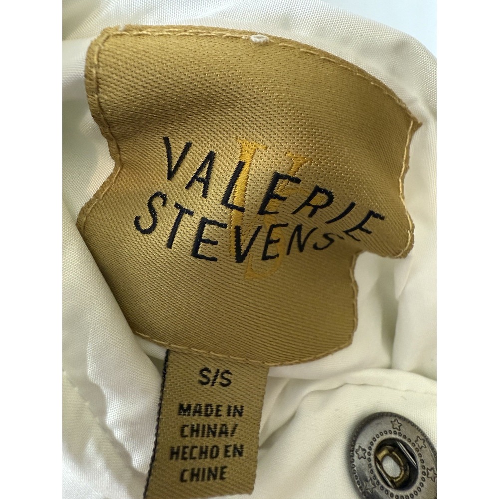 Valerie Stevens White Puffer‎ Vest Faux Fur Lined Quilted Front Zip Winter Small - Picture 2 of 5